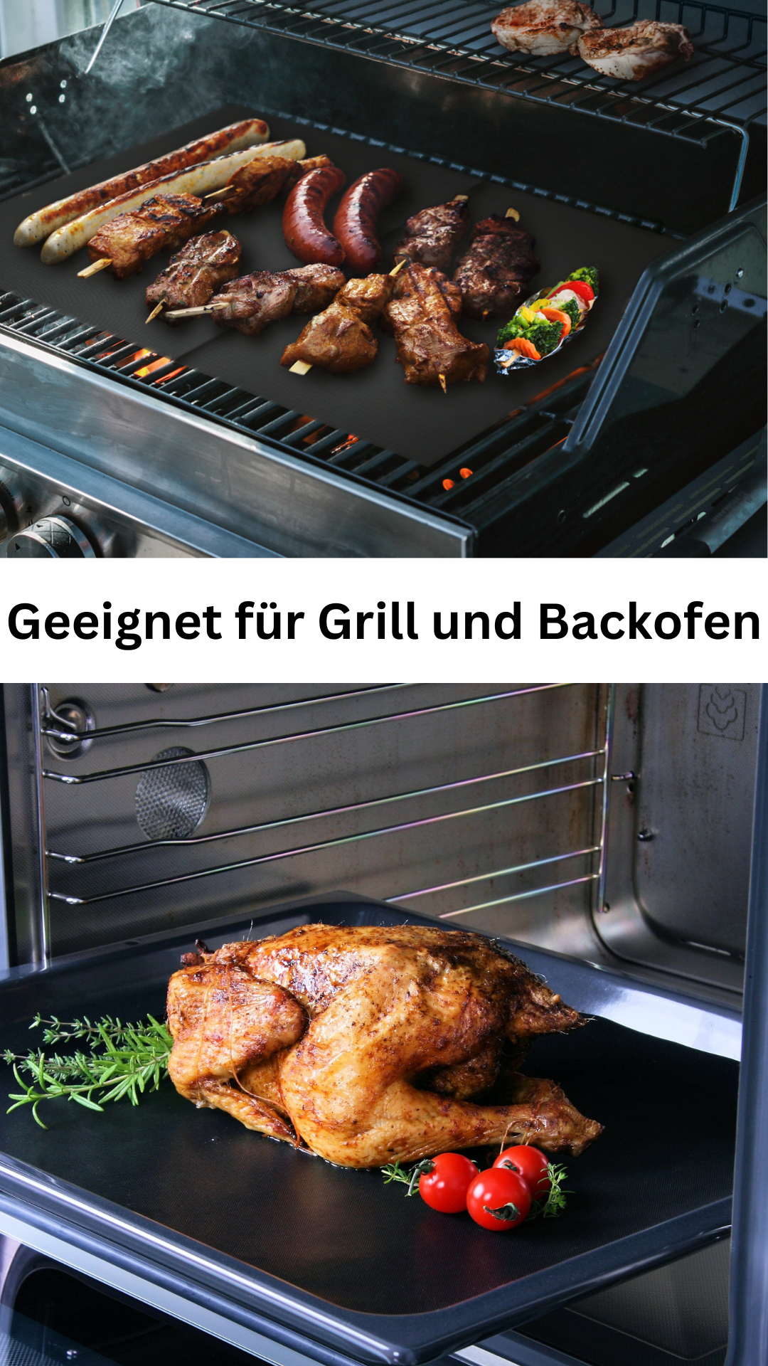 10 Stck. Grill- Backofenmatten