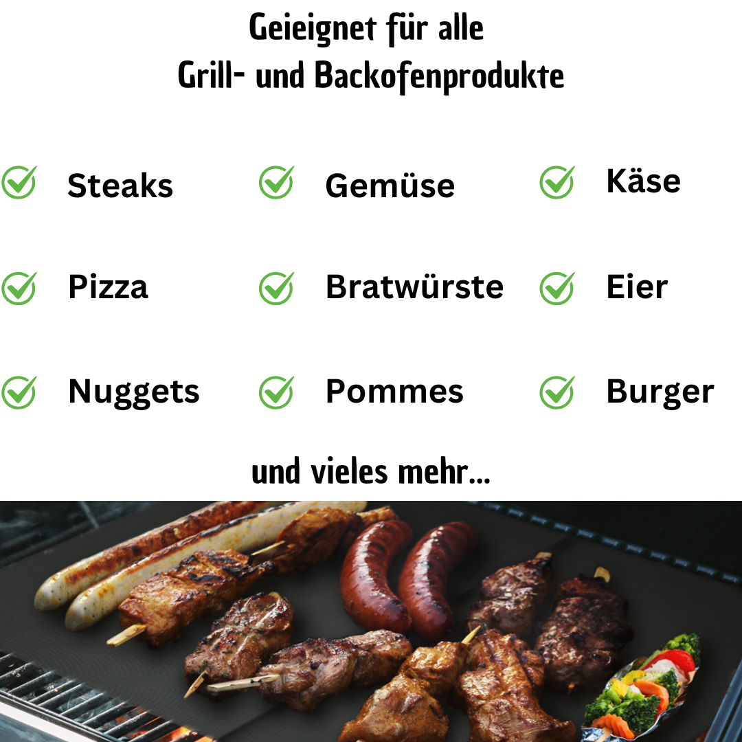 10 Stck. Grill- Backofenmatten
